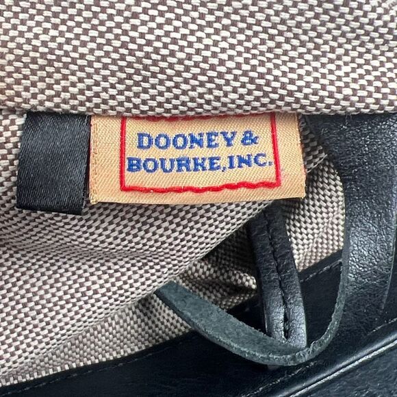 Dooney & Bourke Priscilla Black Leather Satchel Purse Bag Handbag - Picture 13 of 16